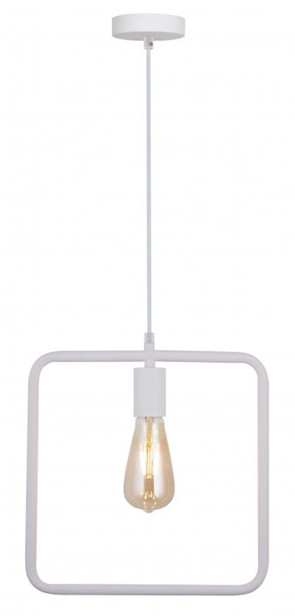 GTV Lija lampa wisząca 1x40 W biała OS-LI-E27-00-DEC