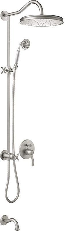 Tres Monoclasic zestaw prysznicowy podtynkowy stal 242.180.06.AC