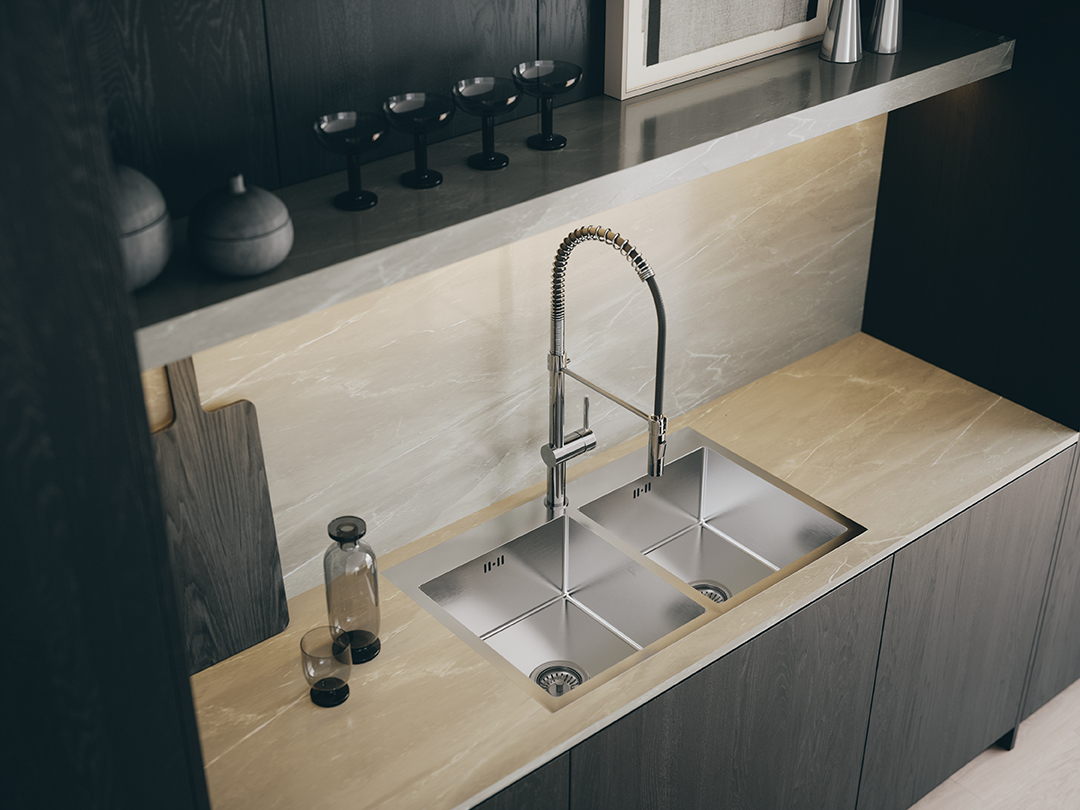 Laveo Marmara zlewozmywak stalowy 78x48 cm stal SAM_020T - Wysyłka w 24h