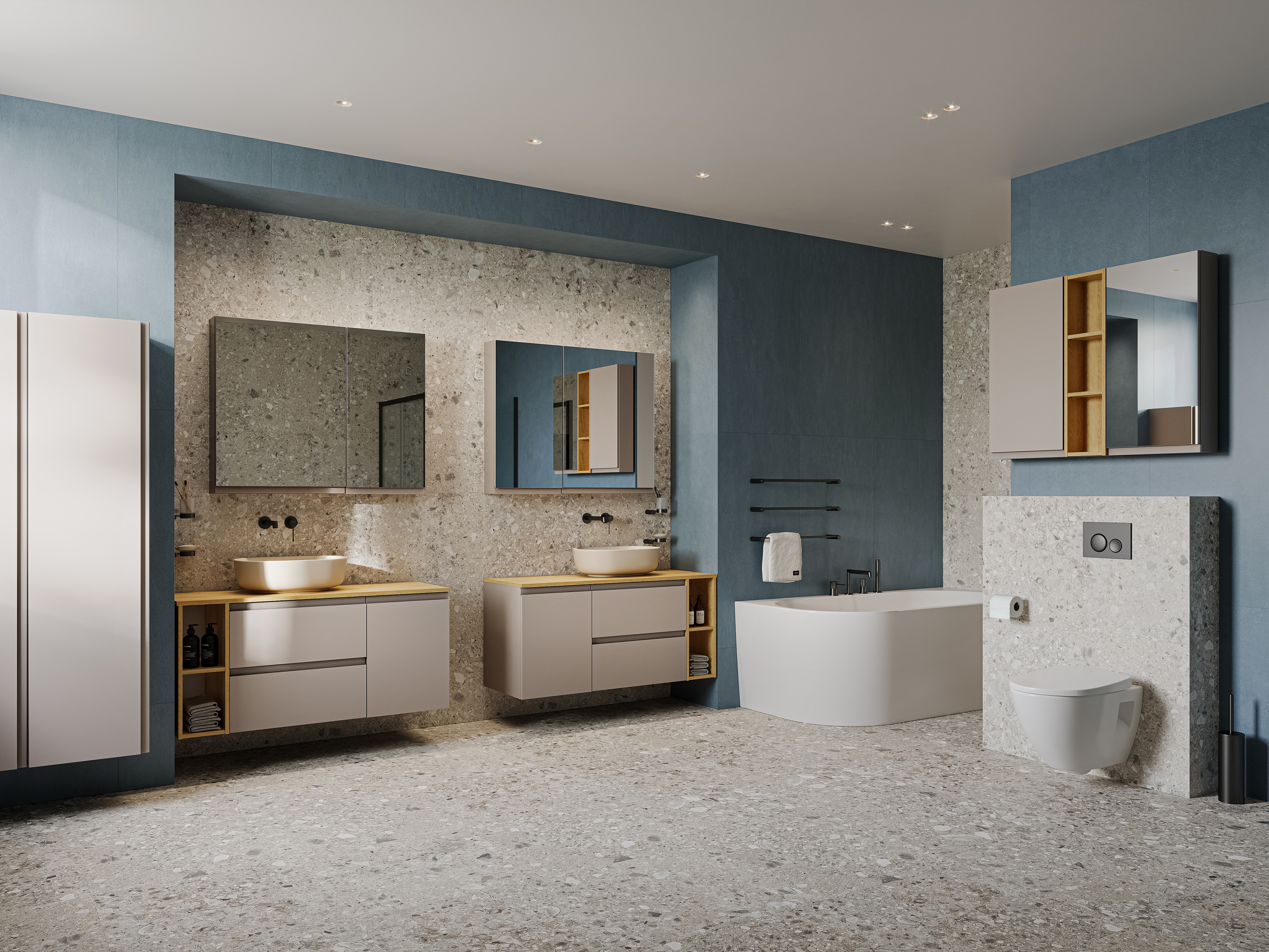 Cersanit Moduo szafka 39,5x34x160 cm boczna wisząca kaszmir S590-112-DSM - Wysyłka w 24h