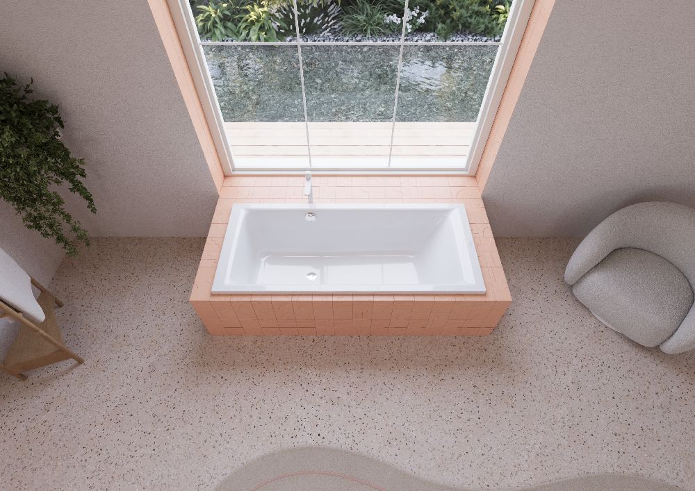 Kaldewei Puro wanna prostokątna 170x70 cm z przelewem z boku model 688 biała 258800013001