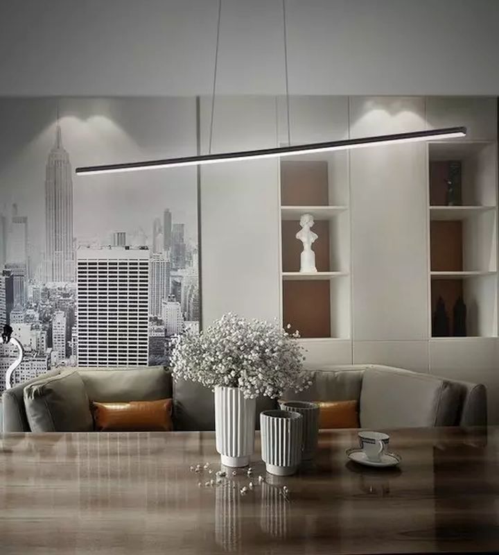 Altavola Design Linea lampa wisząca 1x17 W czarna LA089/P_150_3k_black_dimm