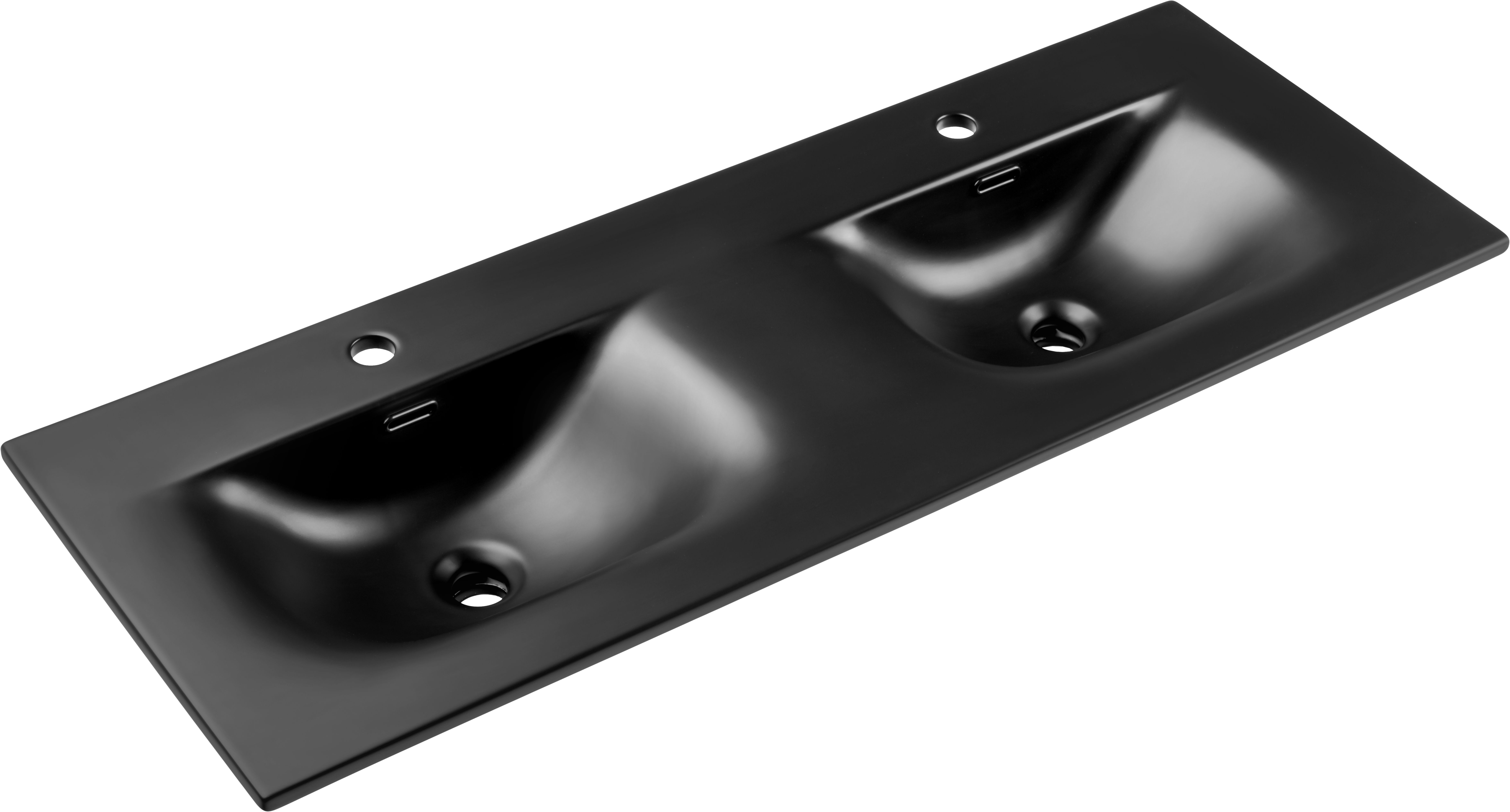 Comad Sky umywalka 121x46 cm prostokątna meblowa czarna SKY 1 BLACK MATT 120D DP ( E-8099-120D )