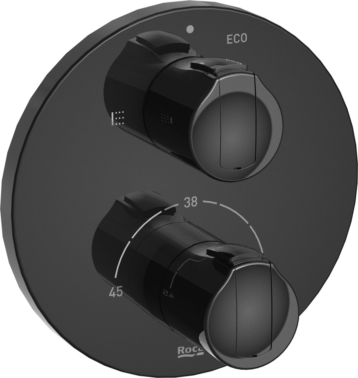 Roca T-1000 bateria wannowo-prysznicowa podtynkowa termostatyczna czarna A5A0D09CN0
