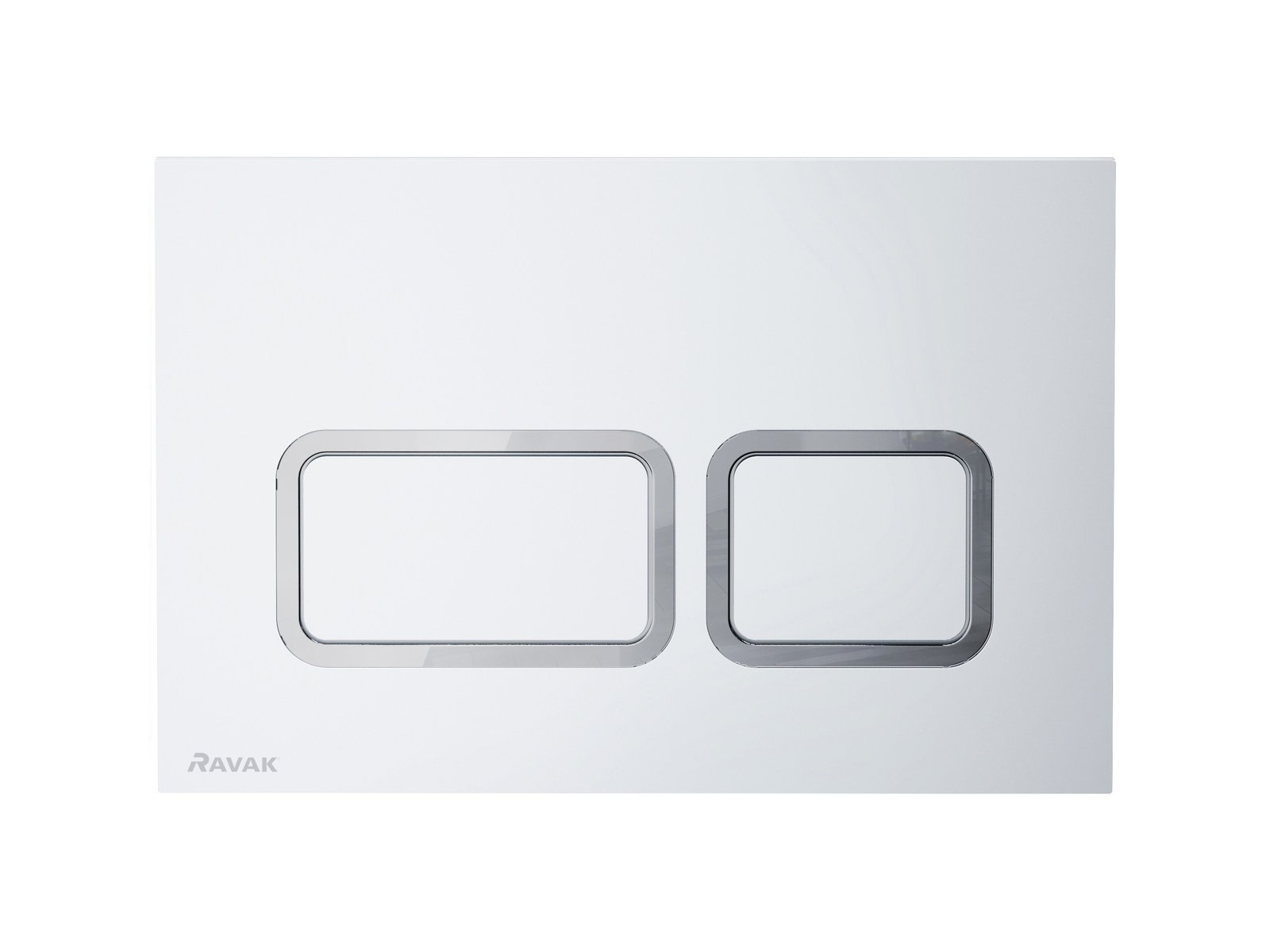 Ravak Twin przycisk spłukujący do WC satyna X01739