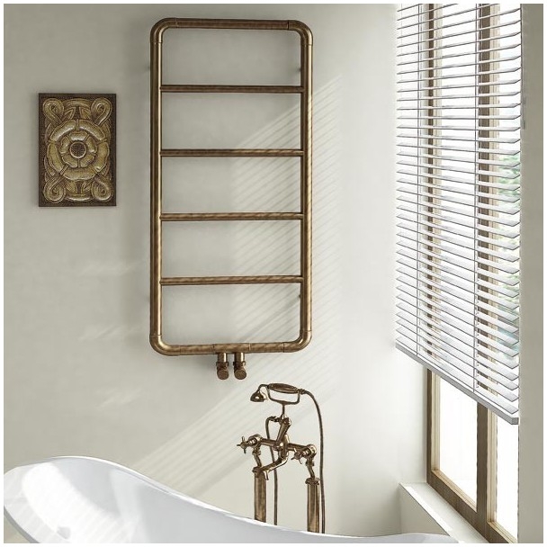 Imers Art grzejnik łazienkowy dekoracyjny 100x53 cm stary mosiądz 0211 - Wysyłka w 24h