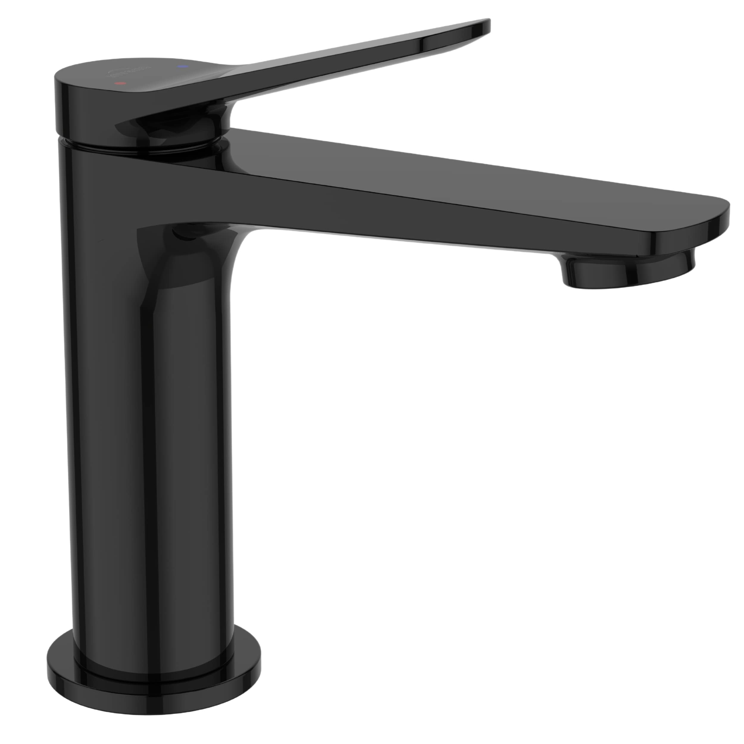 Invena Alonia bateria umywalkowa stojąca czarna BU-70-004