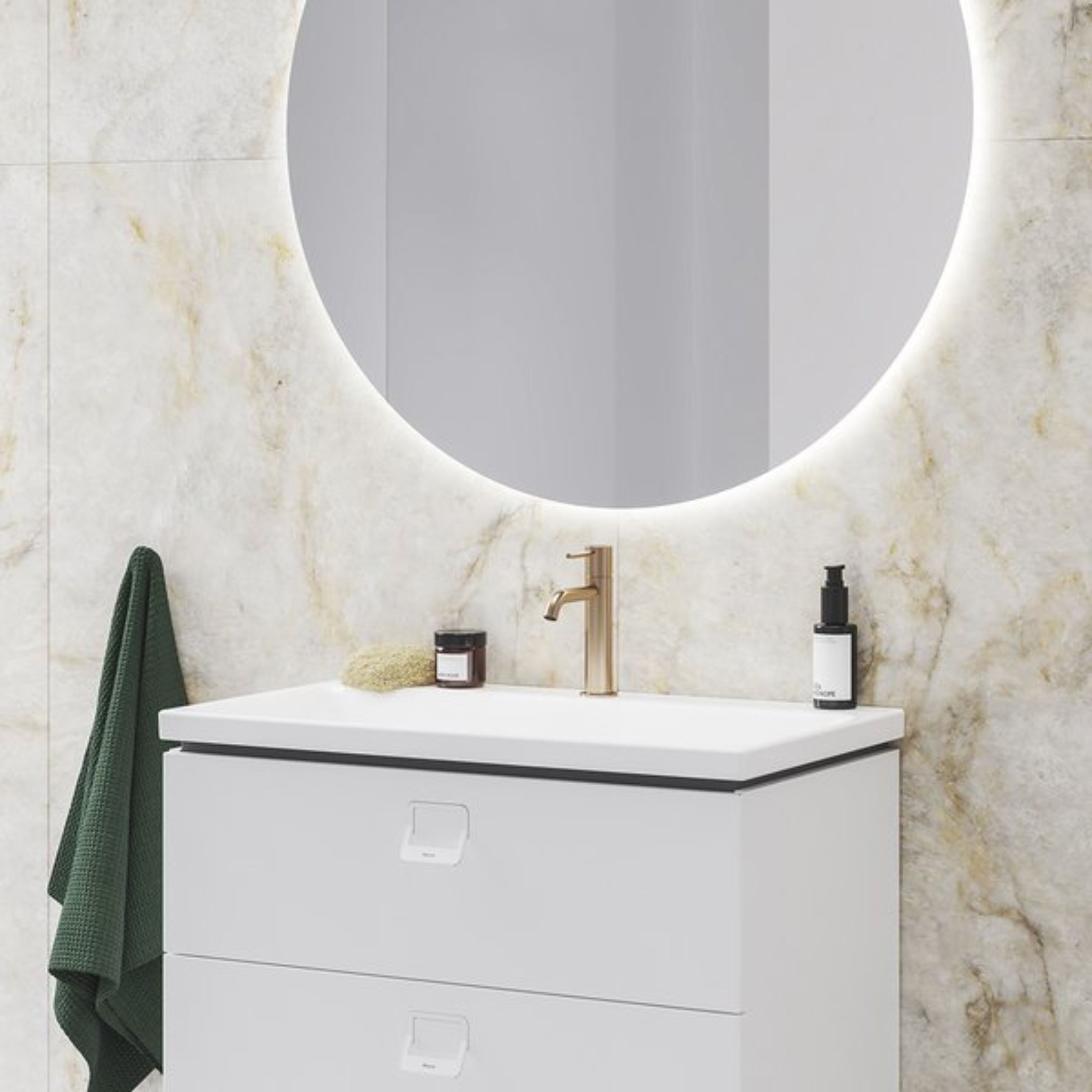 Ravak Espirit bateria umywalkowa stojąca złota X070398