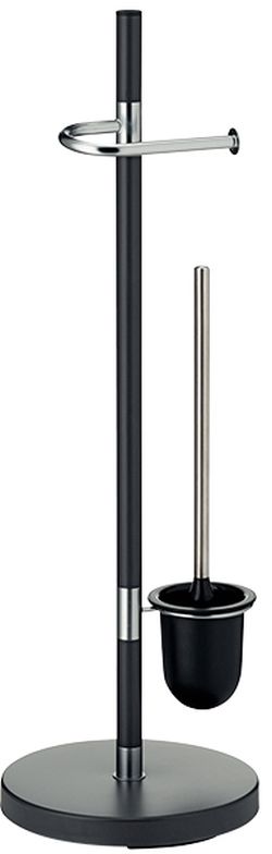 Kela Sinerio stojak na papier toaletowy ze szczotką do WC antracyt 22231