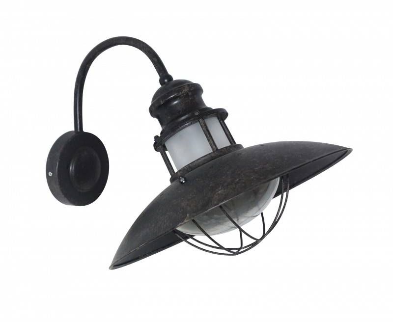 Abruzzo Retro kinkiet 1x20 W czarny ABR-KRIZ-E27-B