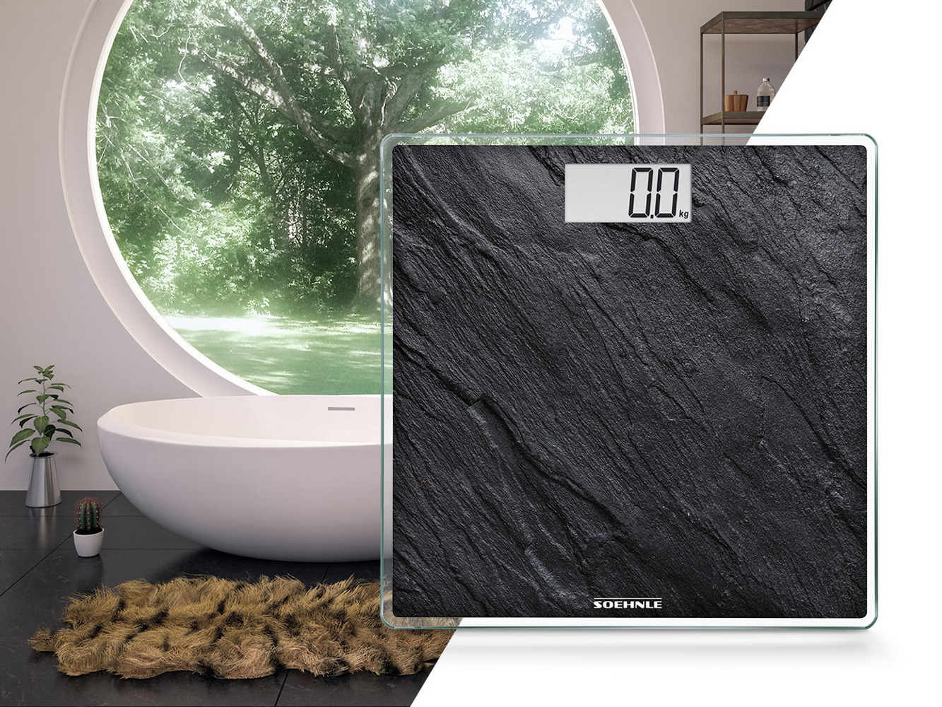 Soehnle Style Sense Compact 300 Slate waga łazienkowa elektroniczna 63881