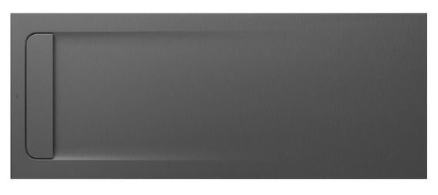 Roca Aquos brodzik 180x80 cm prostokątny kompozyt Stonex szary łupek AP60170832001200