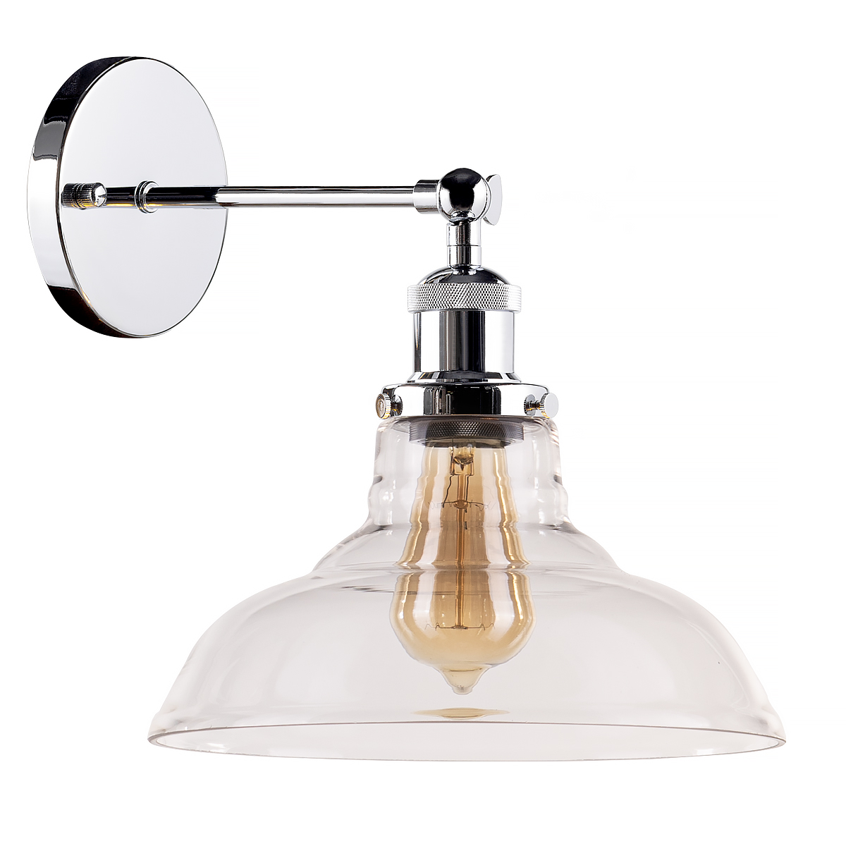 Altavola Design New York Loft kinkiet 1x40W chrom/przezroczysty LA040/W_chrom