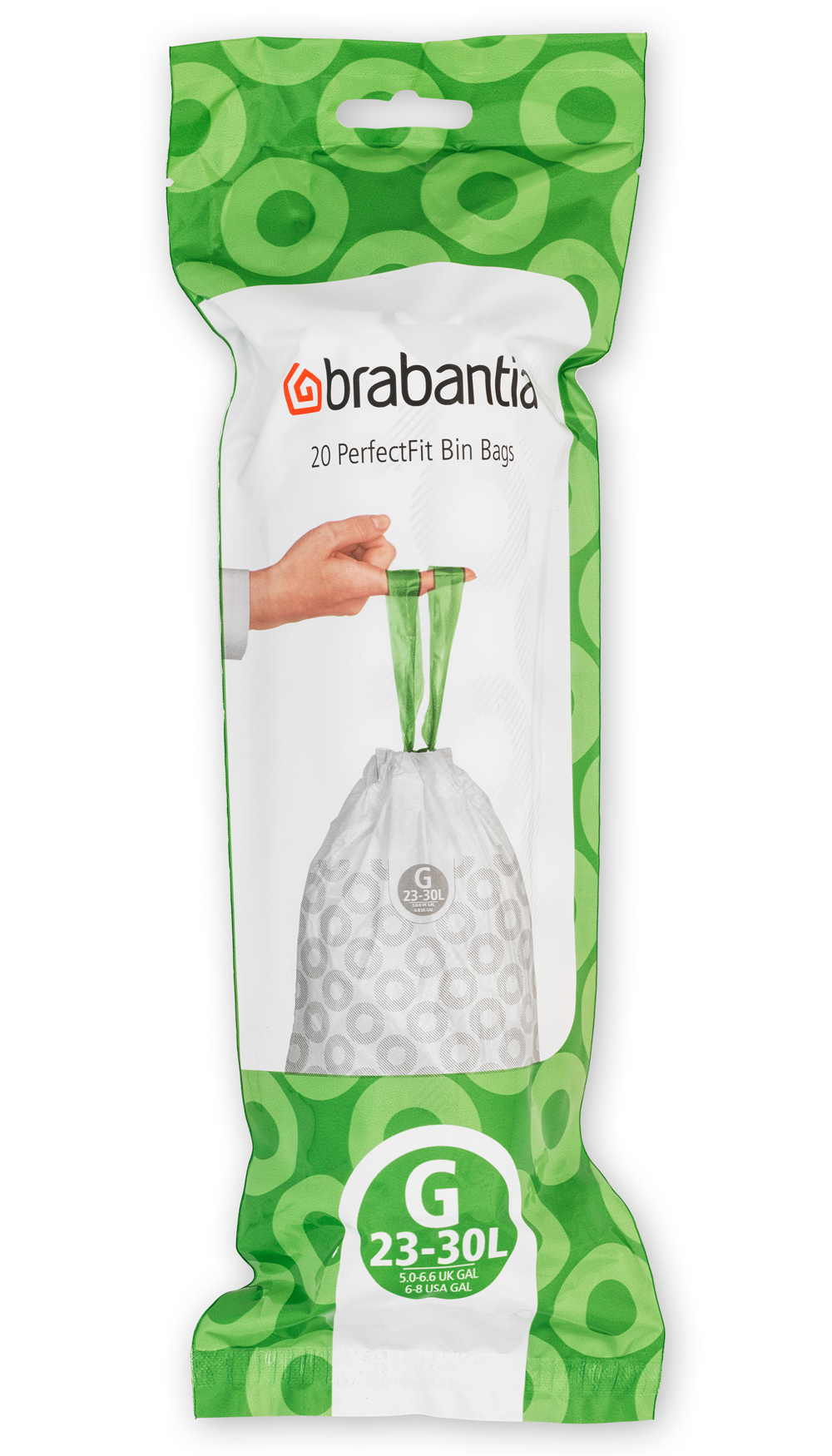Brabantia PerfectFit worki na śmieci 30 l (20 szt) biały 246265 - Wysyłka w 24h