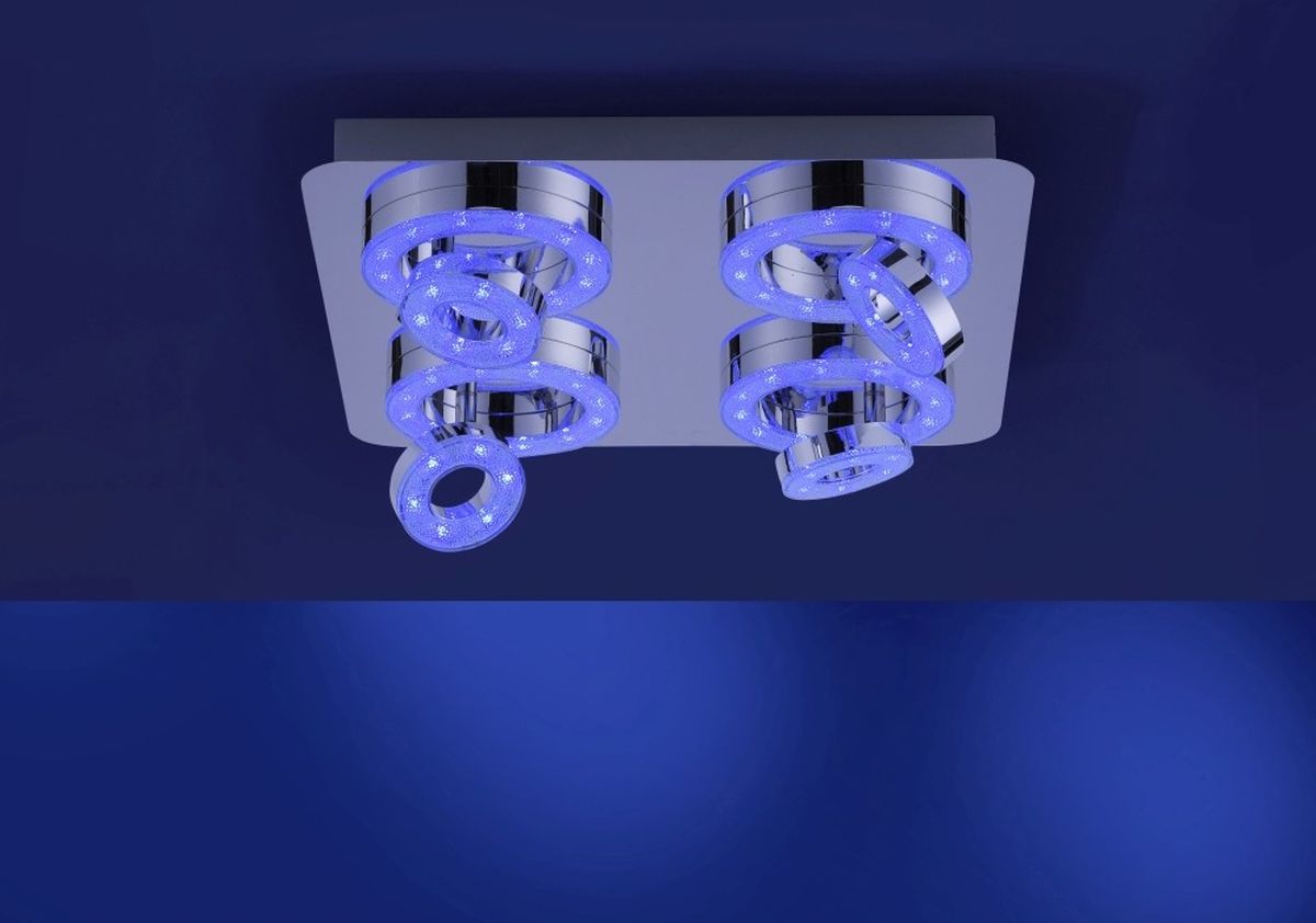 Just Light Lola Smart Tim lampa podsufitowa 4x3,10W+4x2,80W chrom 14662-17