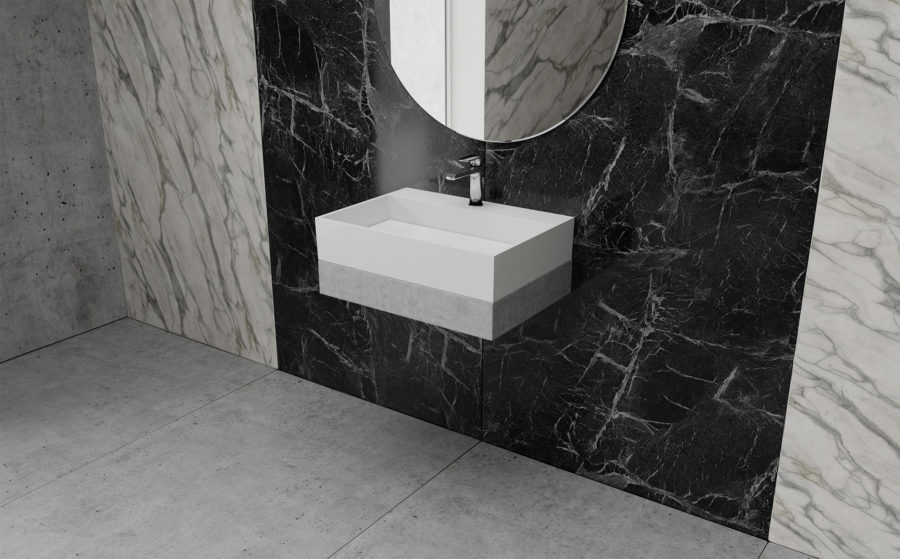 Vayer Lepus umywalka 60x42,5 cm prostokątna nablatowa biała 060.042.010.3-1.0.4.X.0.MB