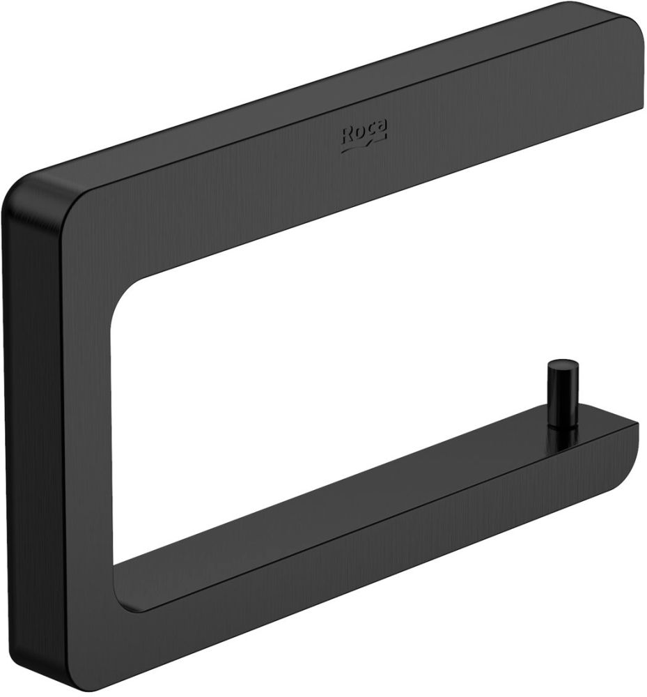 Roca Tempo uchwyt na papier toaletowy czarny szczotkowany A817034NM0