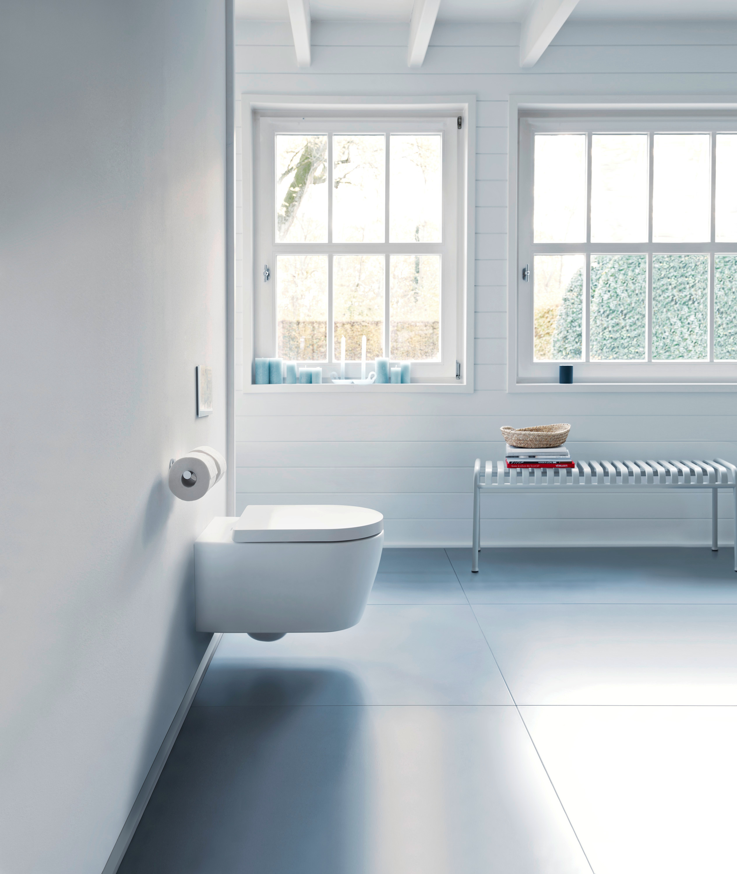 Duravit ME by Starck miska WC wisząca Rimless biały/biały jedwabny mat 2529092600
