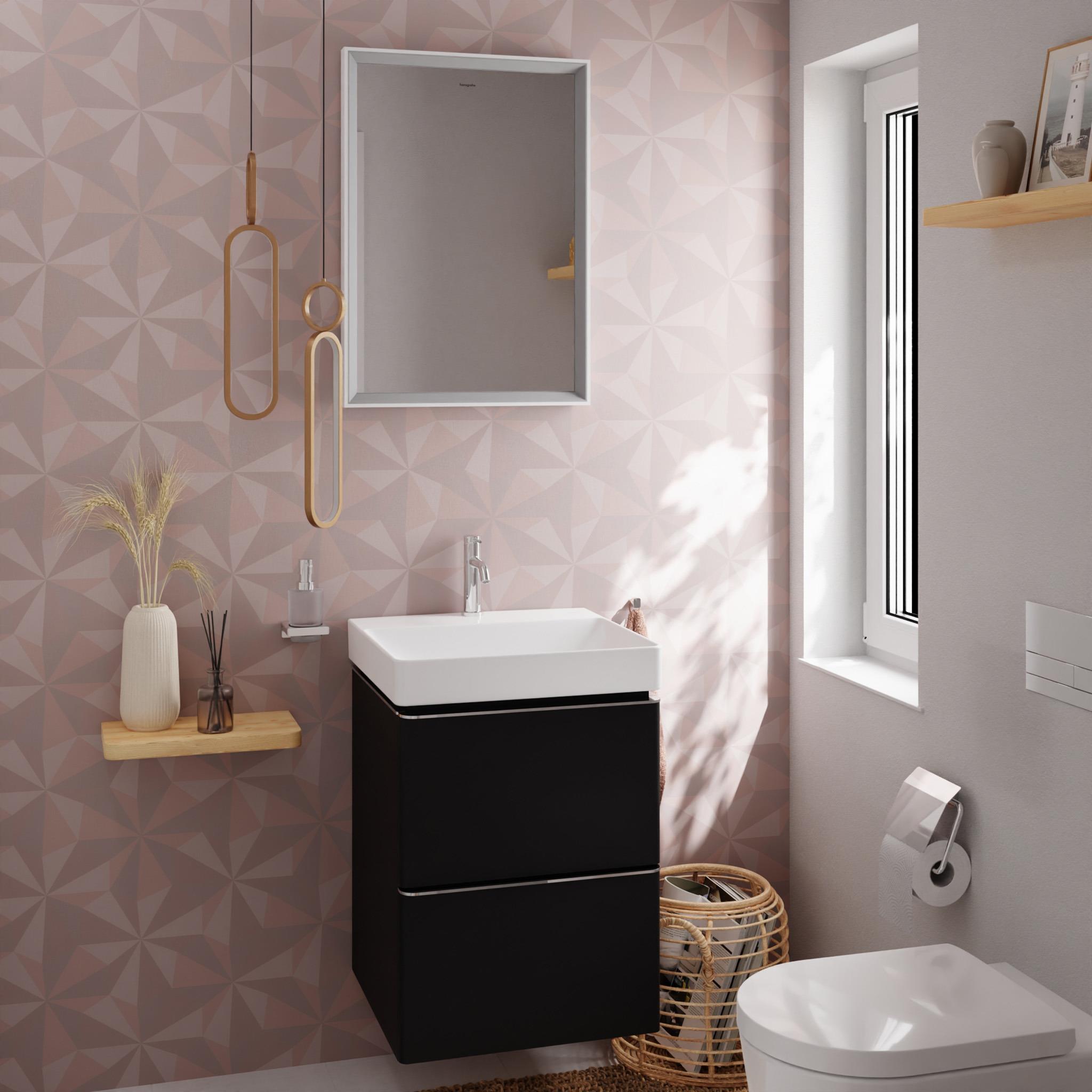 Hansgrohe Xelu Q szafka 48 cm podumywalkowa wisząca szary diament mat/chrom 54020000