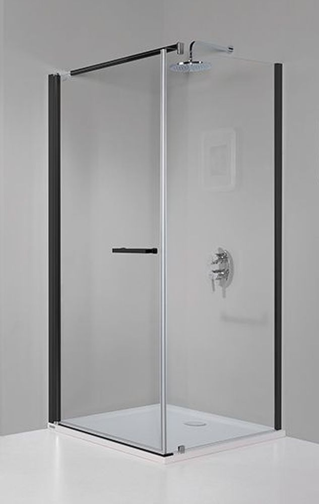 Sanplast Prestige III KNDJ/PRIII-100x70-S cyW0 kabina prysznicowa 100x70 cm prostokątna czarny mat/szkło przezroczyste 600-073-0150-59-401