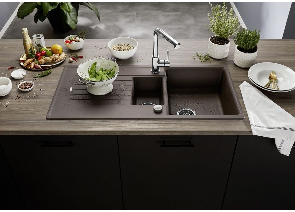 Blanco Zia 6 S zlewozmywak 100x50 cm Silgranit kawowy 515071