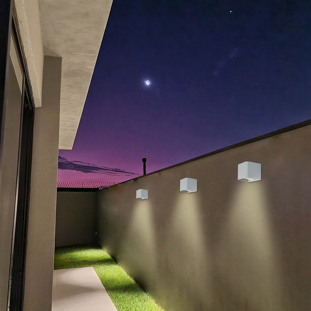 Rabalux Hallstatt kinkiet zewnętrzny 1x10 W biały 77170