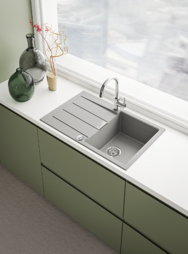 Franke Sirius 2.0 zlewozmywak Tectonite 78x50 cm kamienny szary 143.0612.630