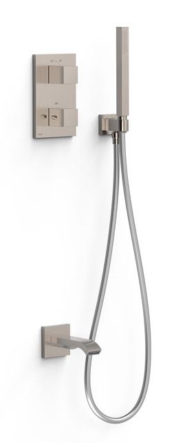 Tres Therm-Box zestaw wannowo-prysznicowy podtynkowy termostatyczny stal 00625006AC