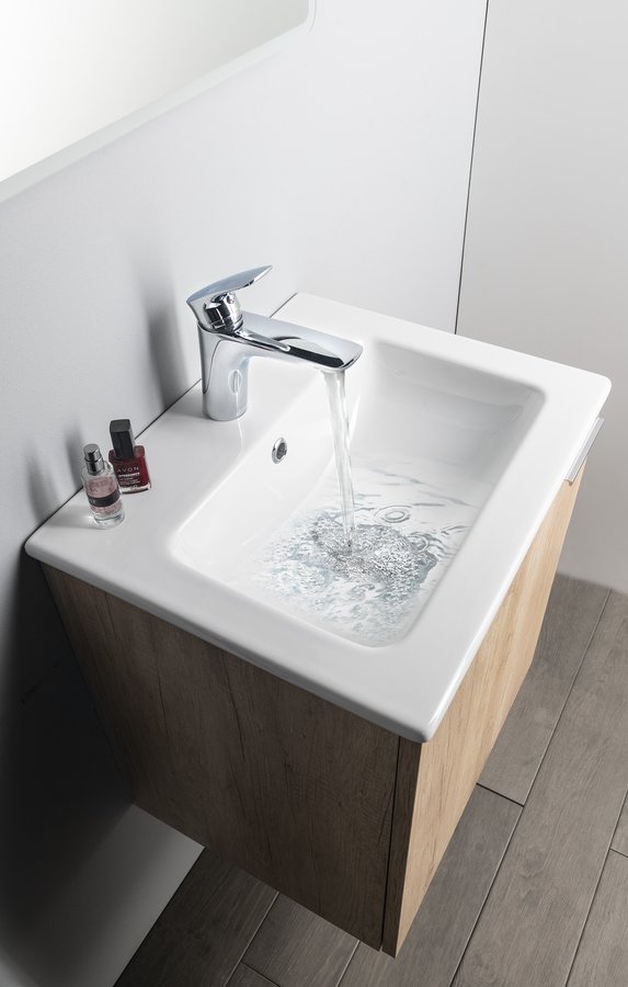 Sapho Practico umywalka 50x40 cm meblowa prostokątna biała 44050