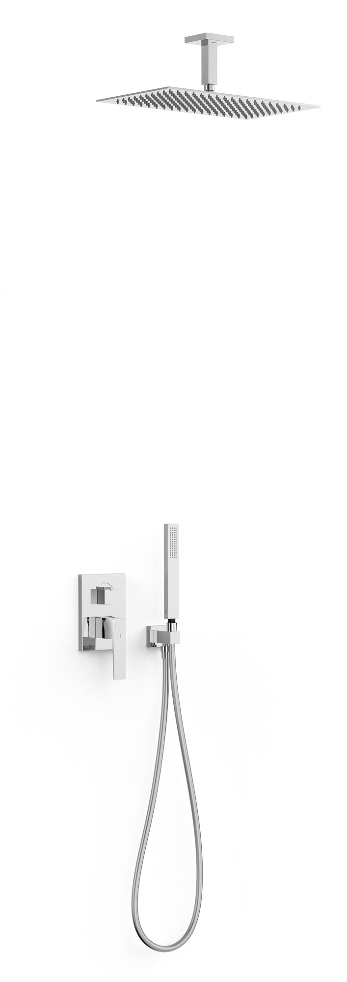 Tres Slim Exclusive zestaw prysznicowy podtynkowy z deszczownicą chrom 20228003