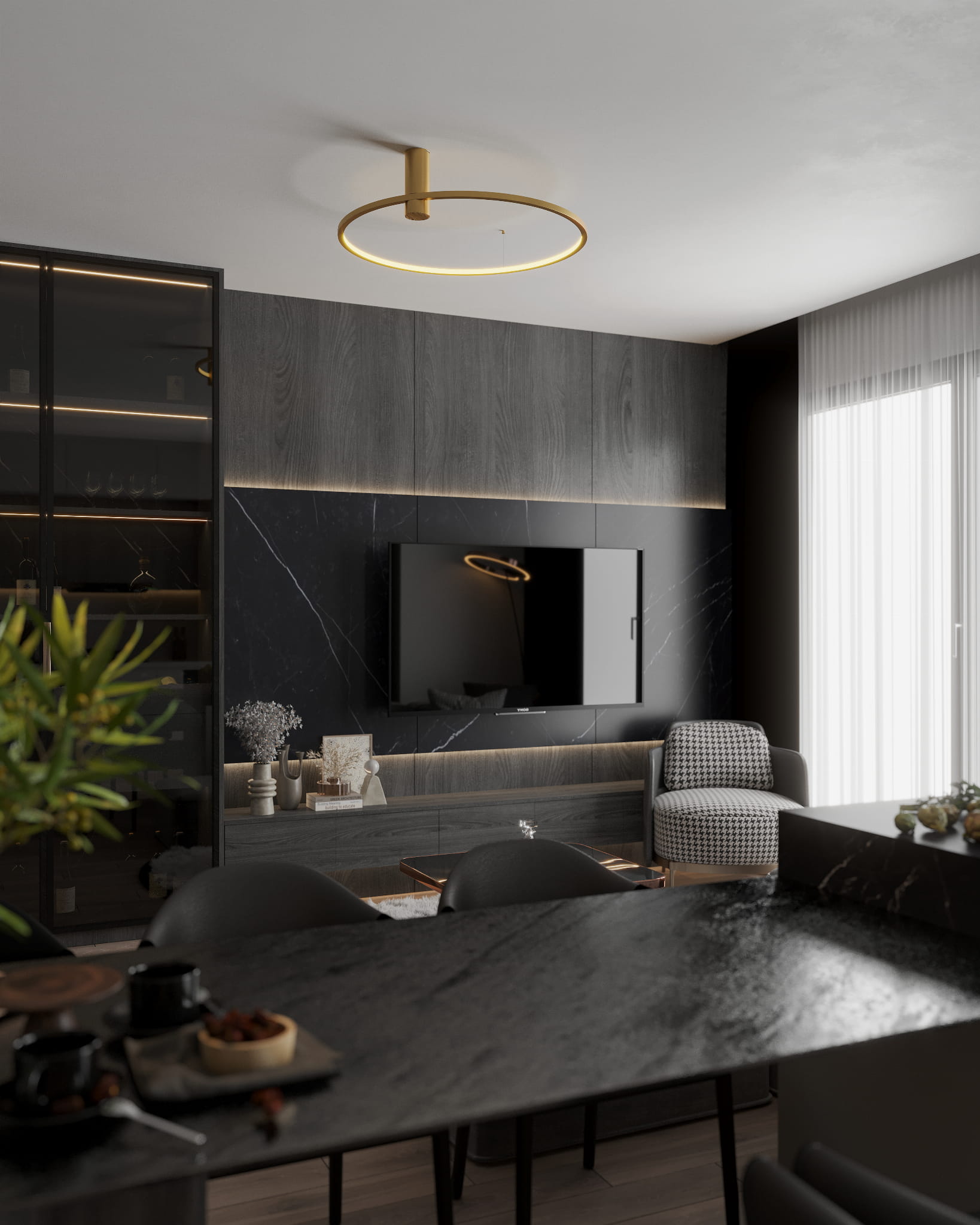 MaxLight Queen lampa podsufitowa 1x20 W złoto szczotkowane C0240