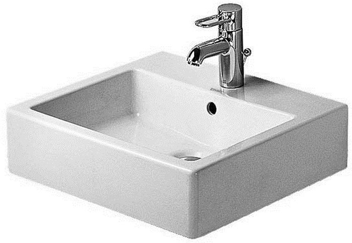 Duravit Vero umywalka 50x47 cm szlifowana prostokątna WonderGliss biała 04545000271