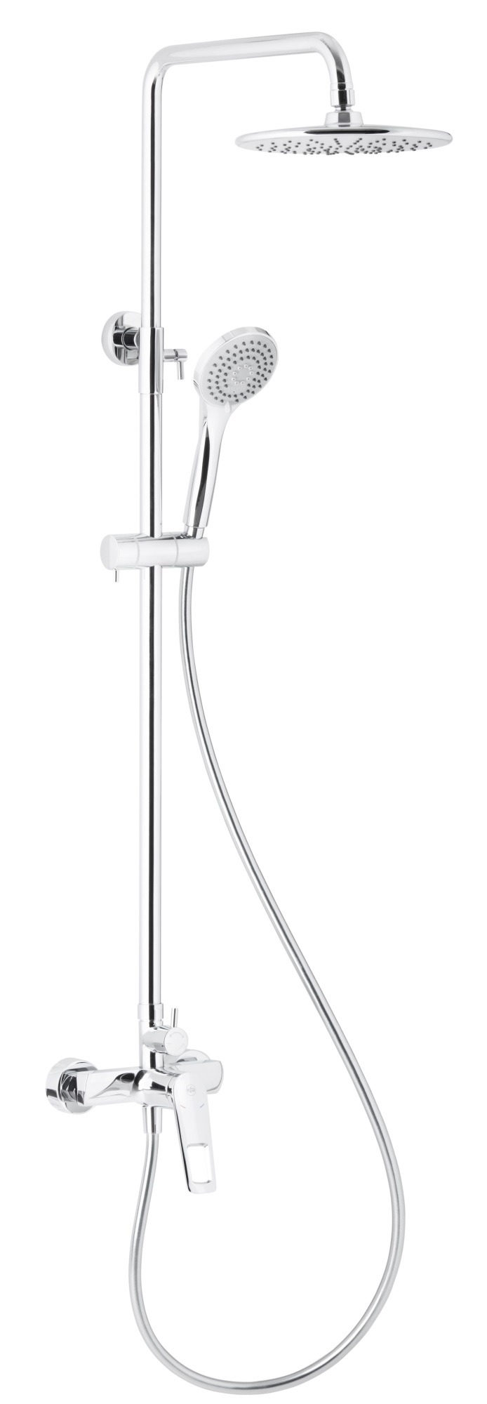 KFA Armatura Amazonit zestaw prysznicowy ścienny z deszczownicą chrom 4626-910-00