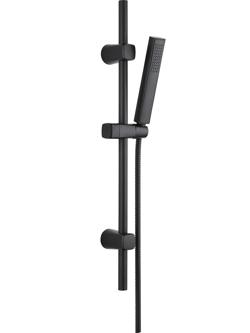 Laveo Pola zestaw prysznicowy ścienny czarny NAP71A1