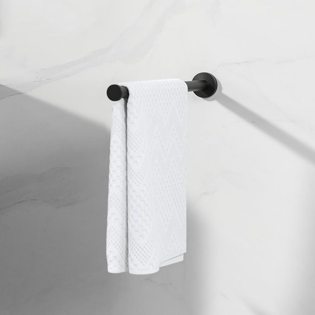 Geesa Nemox Black wieszak na ręcznik 1-ramienny czarny 916519-06