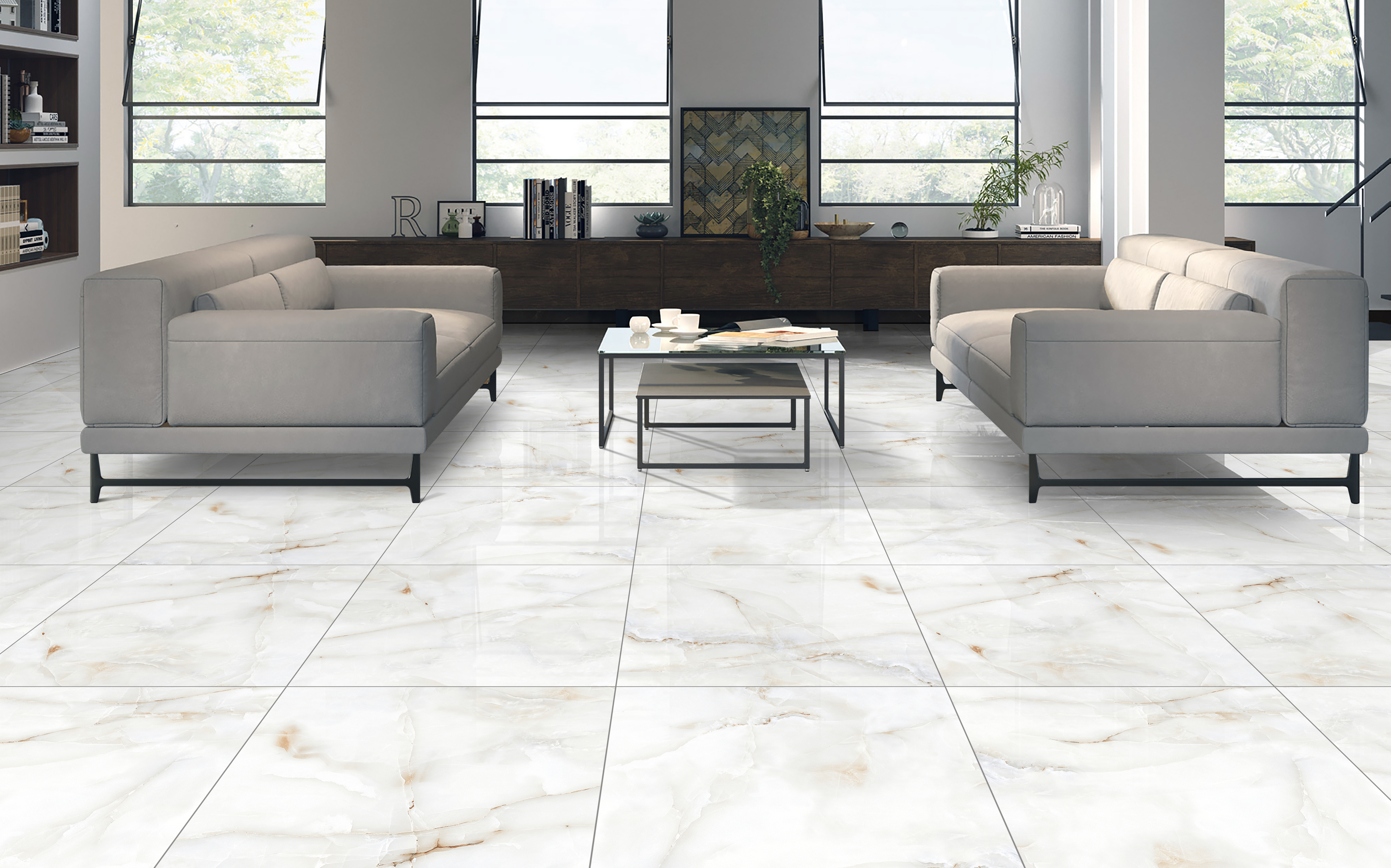 Ego Ceramics Logan płytka ścienno-podłogowa 60x60 cm biała