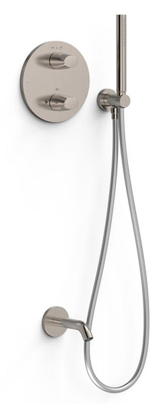 Tres Therm-Box zestaw wannowo-prysznicowy podtynkowy termostatyczny stal 28125006AC