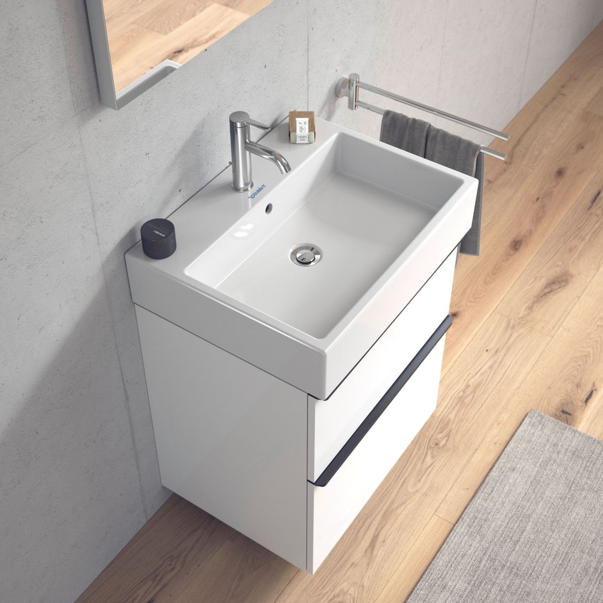 Duravit Vero Air umywalka 60x47 cm meblowa prostokątna WonderGliss biała 23506000001