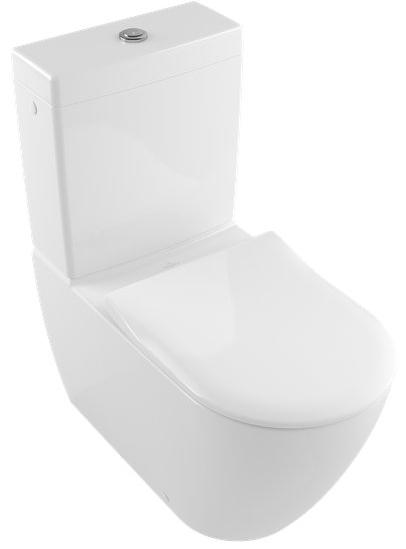 Villeroy & Boch Subway 2.0 miska WC kompaktowa stojąca bezkołnierzowa biała CeramicPlus 5617R0R1