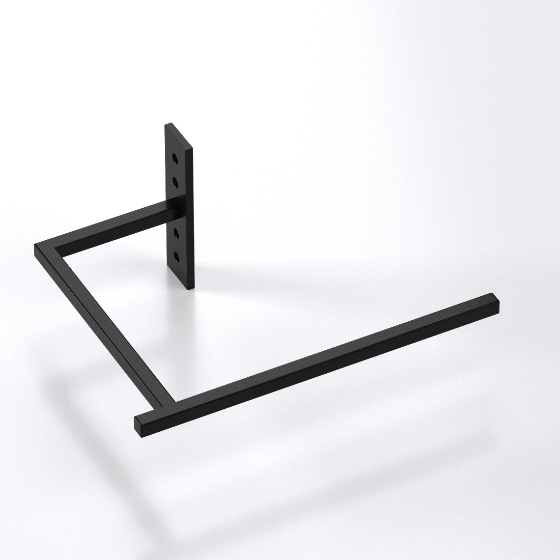 Kermi Niva N2L1 poręcz do grzejnika 24 cm czarna ZC01160018