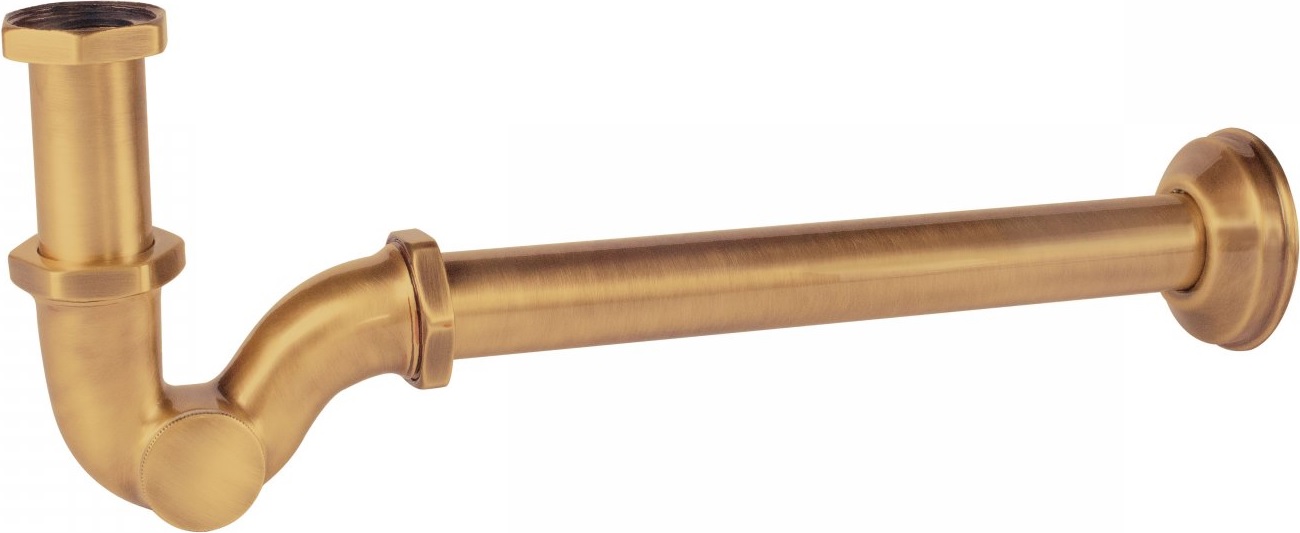 Tres syfon umywalkowy złoty mat 03463820OM