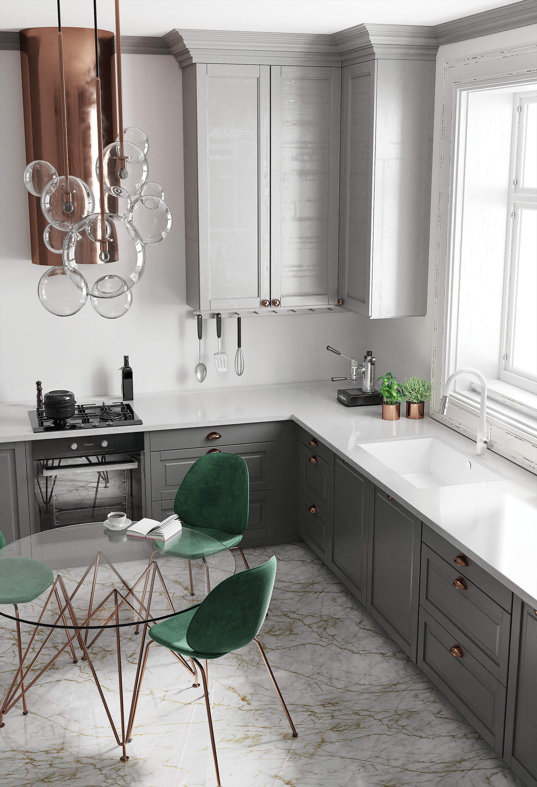 Deante Corda zlewozmywak granitowy 73x43 cm biały ZQA_A10D