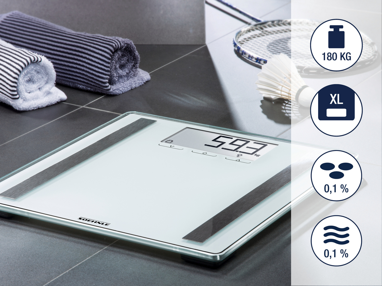 Soehnle Shape Sense Control 200 waga łazienkowa 63858