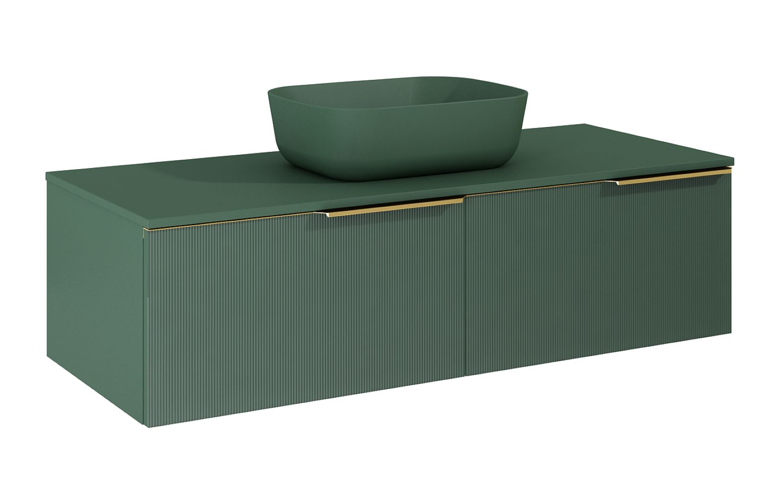 Elita Soho Slim szafka 120x45,3x31,8 cm podumywalkowa wisząca forest green matt RE081204047010