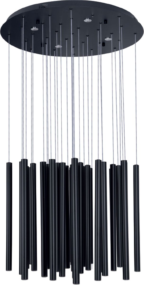 MaxLight Organic lampa wisząca 33x1W + 4x3W LED czarna P0419D