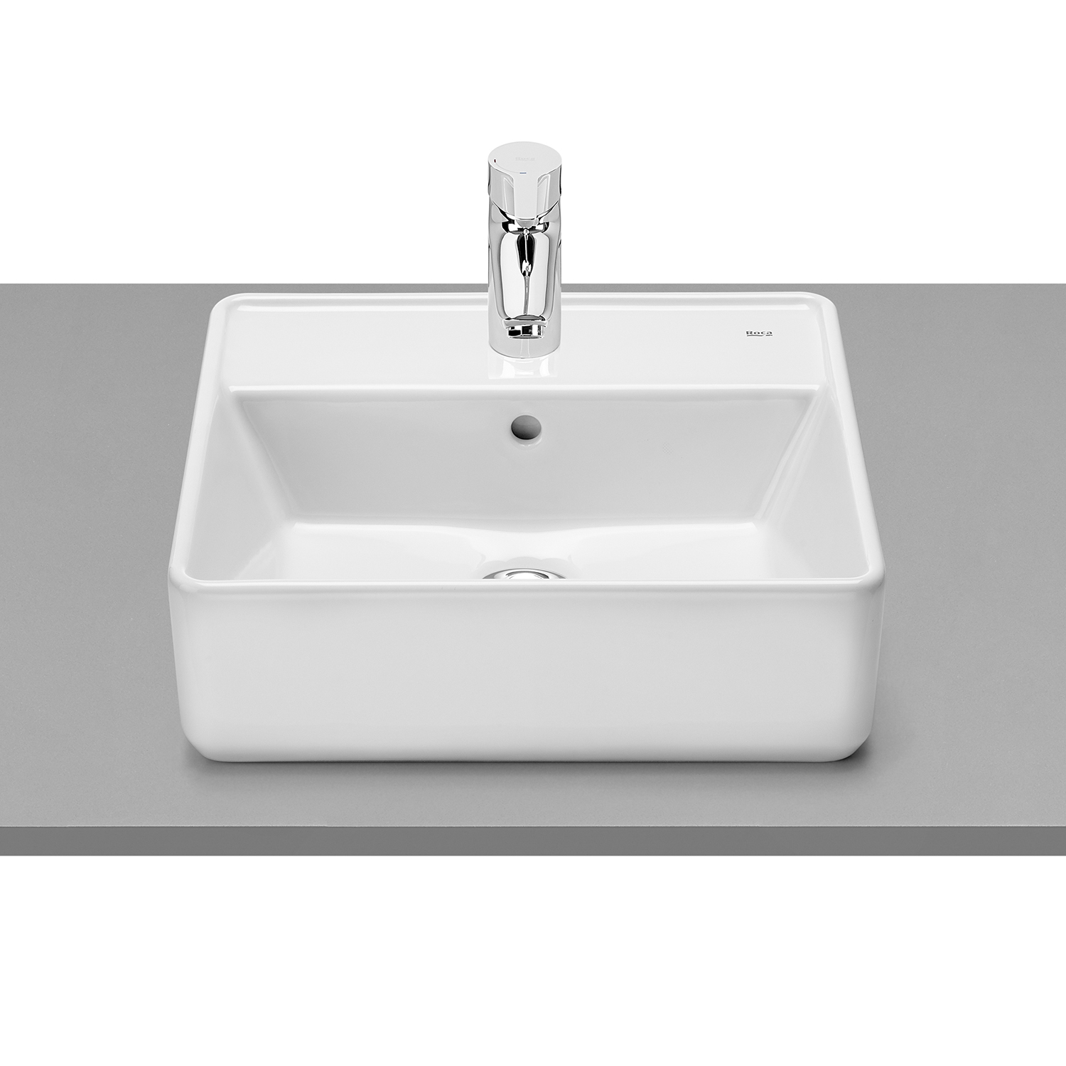 Roca Gap umywalka 42x39 cm prostokątna nablatowa biała A3270MMS00 - Wysyłka w 24h