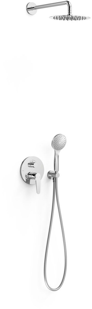 Tres Flat-Tres zestaw prysznicowy podtynkowy z deszczownicą chrom 20428004