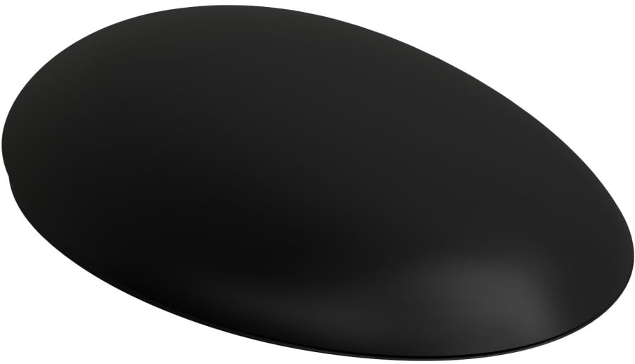 Laufen Il Bagno Alessi deska sedesowa wolnoopadająca czarny mat H8929717160001