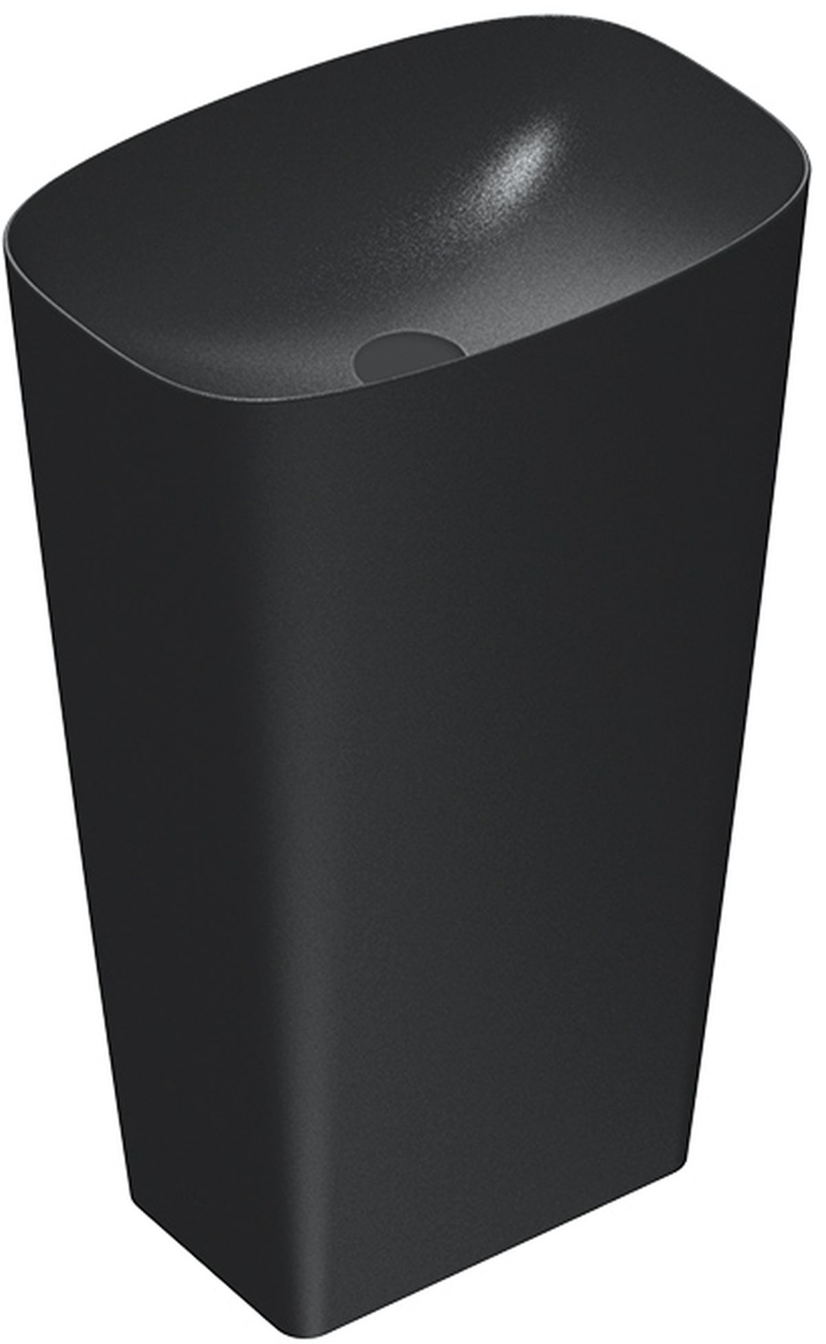 Catalano Green umywalka 55x38 cm owalna wolnostojąca czarna 0428551022