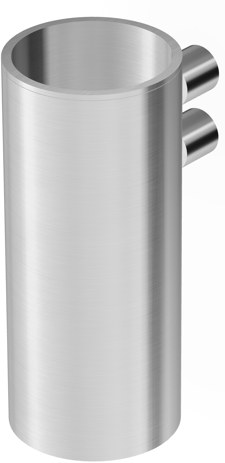 Zucchetti Helm kubek z uchwytem ścienny stal nierdzewna szczotkowana ZAD813.X